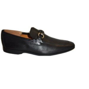 Magnanni Horsebit Leather Loafer Size 10 M Black 16482